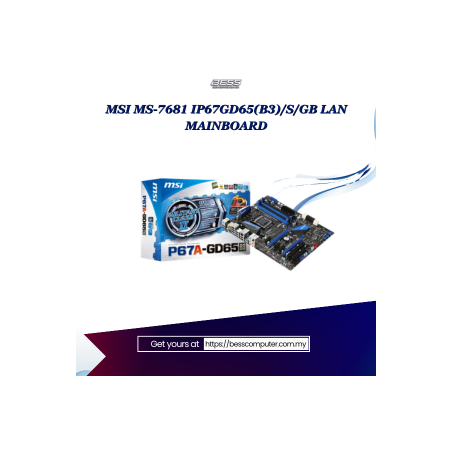 MSI MS-7681 IP67GD65(B3)/S/GB LAN MAINBOARD