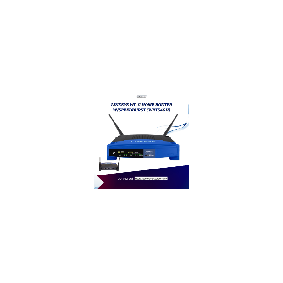 LINKSYS WL-G HOME ROUTER W/SPEEDBURST