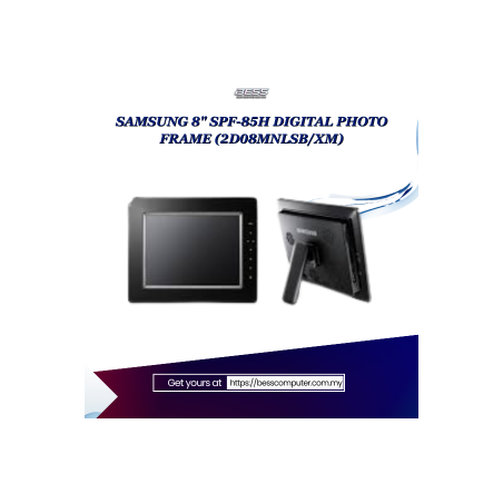 SAMSUNG 8" SPF-85H DIGITAL PHOTO FRAME