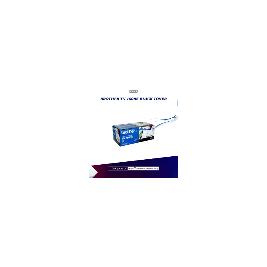 BROTHER TN-150BK BLACK TONER
