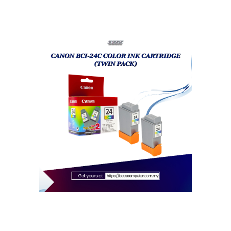 CANON BCI-24C COLOR INK CARTRIDGE (TWIN PACK)