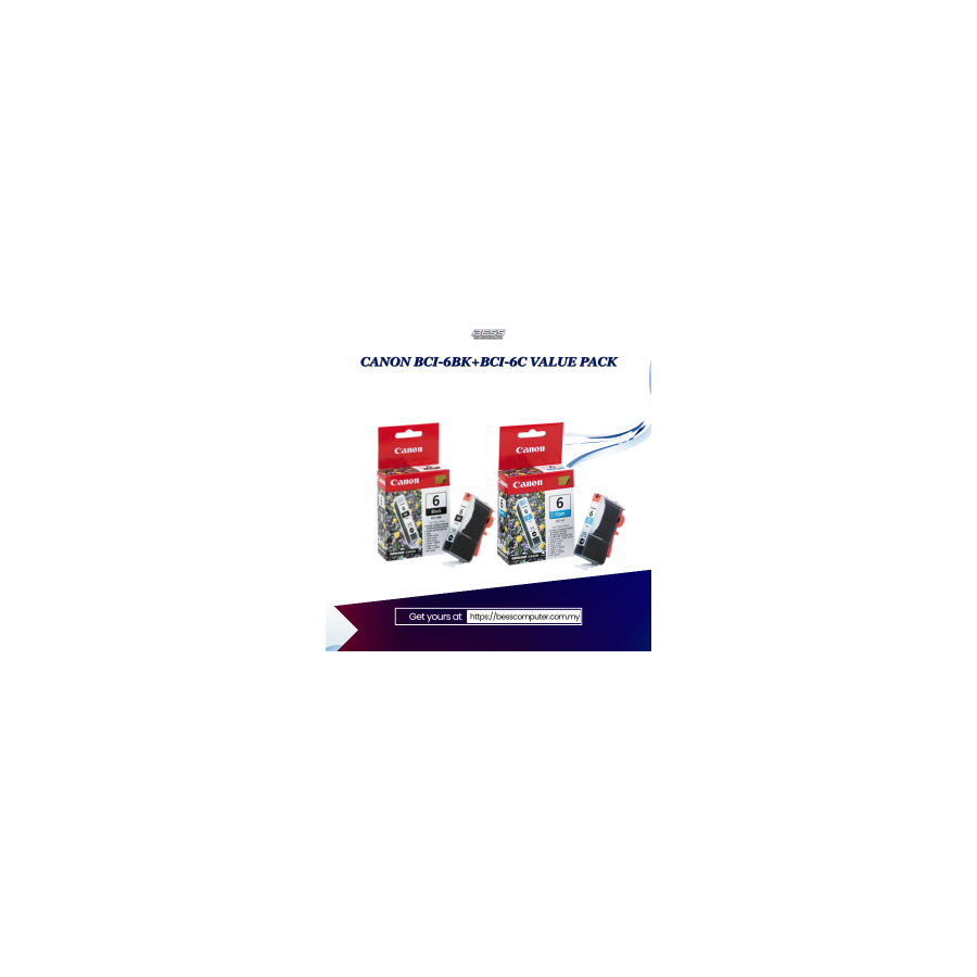 CANON BCI-6BK+BCI-6C VALUE PACK
