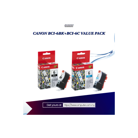 CANON BCI-6BK+BCI-6C VALUE PACK