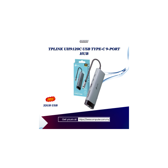 TPLINK UH9120C USB TYPE-C 9-PORT HUB