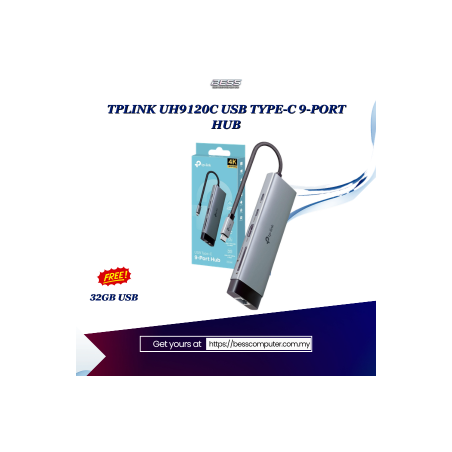 TPLINK UH9120C USB TYPE-C 9-PORT HUB