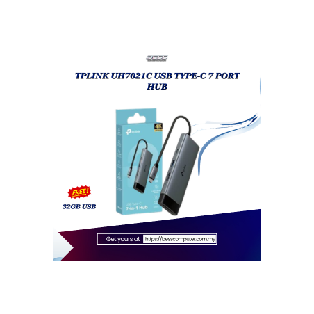 TPLINK UH7021C USB TYPE-C 7 PORT HUB