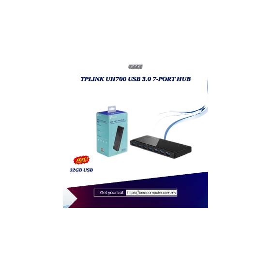 TPLINK UH700 USB 3.0 7-PORT HUB