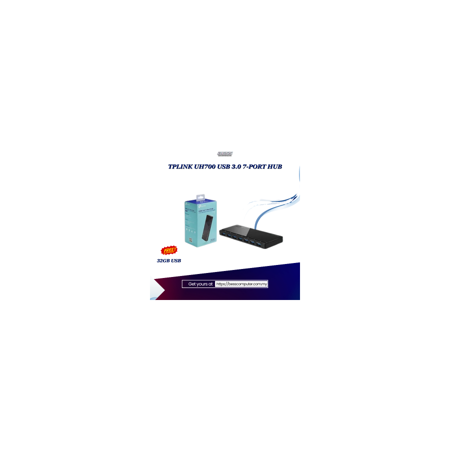 TPLINK UH700 USB 3.0 7-PORT HUB