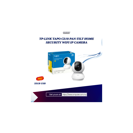TP-LINK TAPO C210 PAN-TILT HOME SECURITY WIFI IP CAMERA