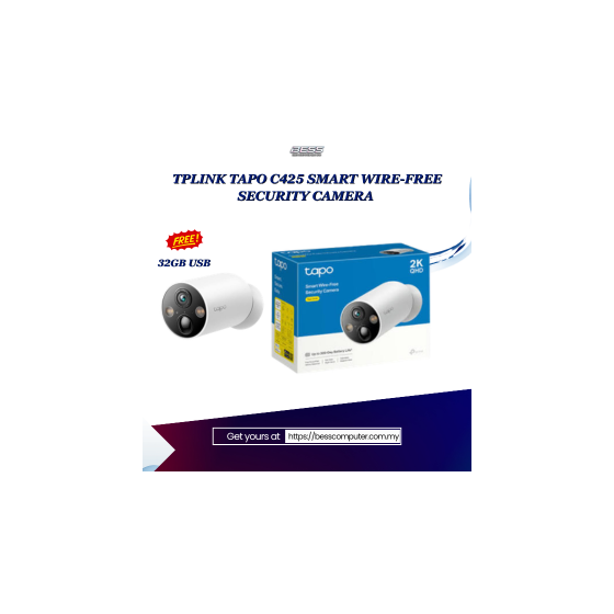 TPLINK TAPO C425 SMART WIRE-FREE SECURITY CAMERA
