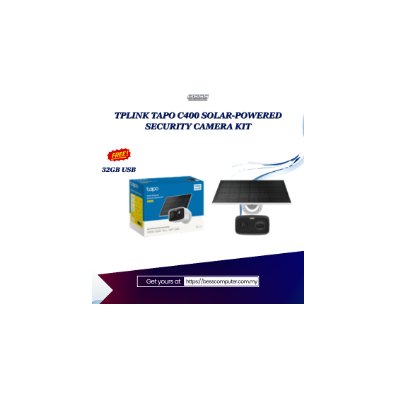 TPLINK TAPO C400 SOLAR-POWERED SECURITY CAMERA KIT