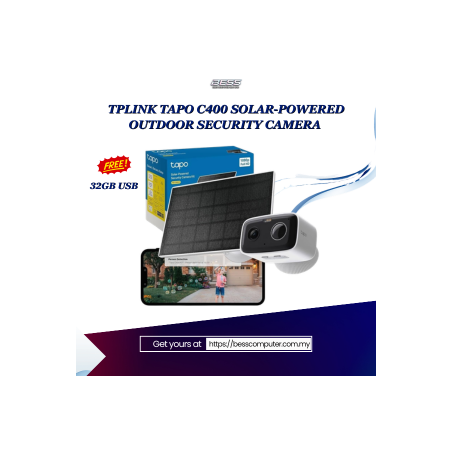 TPLINK TAPO C400 SOLAR-POWERED OUTDOOR SECURITY CAMERA