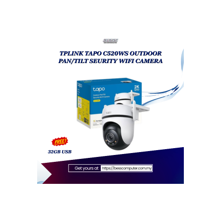 TPLINK TAPO C520WS OUTDOOR PAN/TILT SEURITY WIFI CAMERA