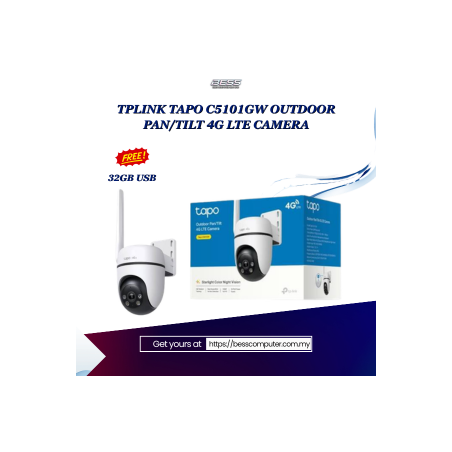 TPLINK TAPO C5101GW OUTDOOR PAN/TILT 4G LTE CAMERA