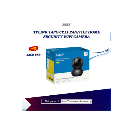 TPLINK TAPO C211 PAN/TILT HOME SECURITY WIFI CAMERA