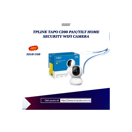 TPLINK TAPO C200 PAN/TILT HOME SECURITY WIFI CAMERA