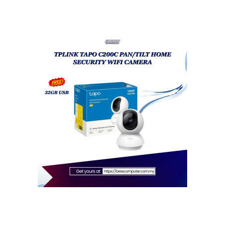TPLINK TAPO C200C PAN/TILT HOME SECURITY WIFI CAMERA
