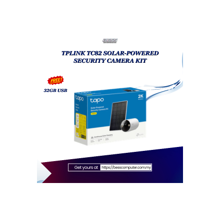TPLINK TC82 SOLAR-POWERED SECURITY CAMERA KIT