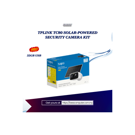 TPLINK TC80 SOLAR-POWERED SECURITY CAMERA KIT