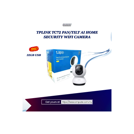 TPLINK TC72 PAN/TILT AI HOME SECURITY WIFI CAMERA