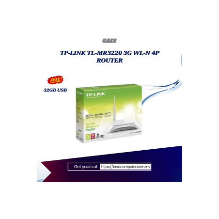 TP-LINK TL-MR3220 3G WL-N 4P ROUTER
