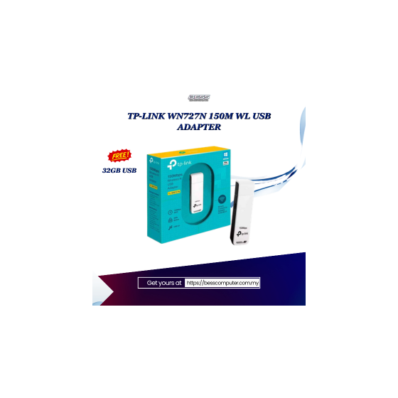TP-LINK WN727N 150M WL USB ADAPTER