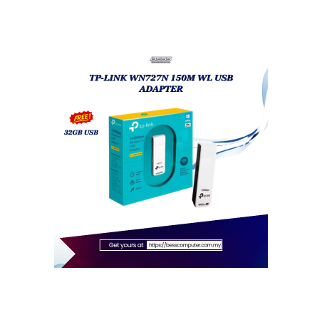 TP-LINK WN727N 150M WL USB ADAPTER