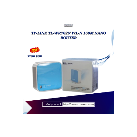 TP-LINK TL-WR702N WL-N 150M NANO ROUTER