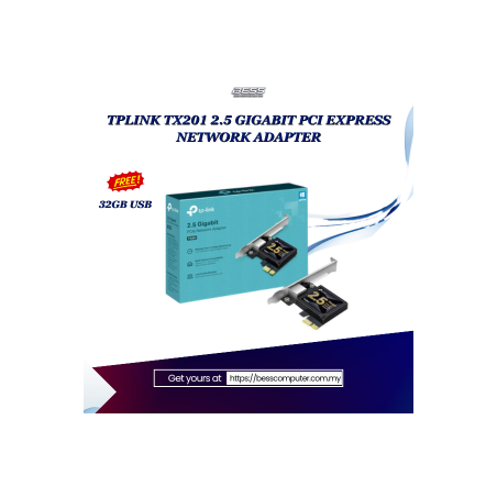 TPLINK TX201 2.5 GIGABIT PCI EXPRESS NETWORK ADAPTER