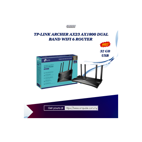TP-LINK ARCHER AX23 AX1800 DUAL BAND WIFI 6 ROUTER