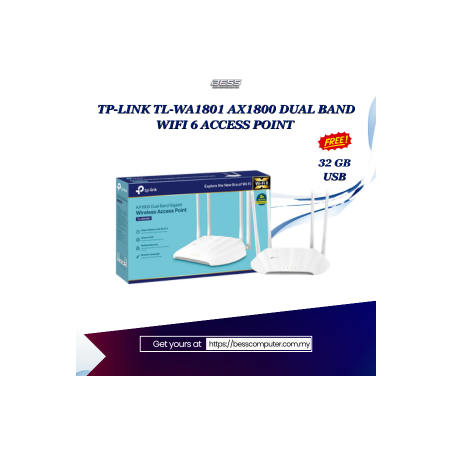 TP-LINK TL-WA1801 AX1800 DUAL BAND WIFI 6 ACCESS POINT