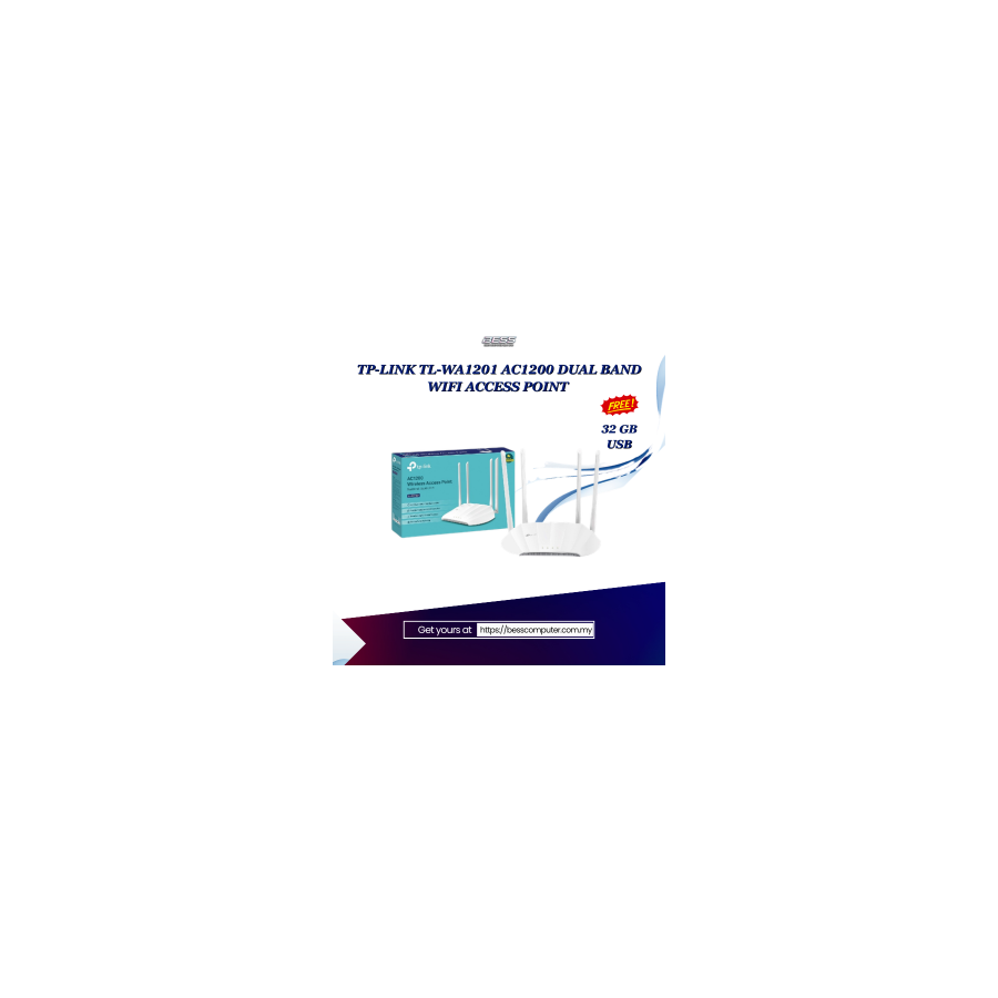 TP-LINK TL-WA1201 AC1200 DUAL BAND WIFI ACCESS POINT