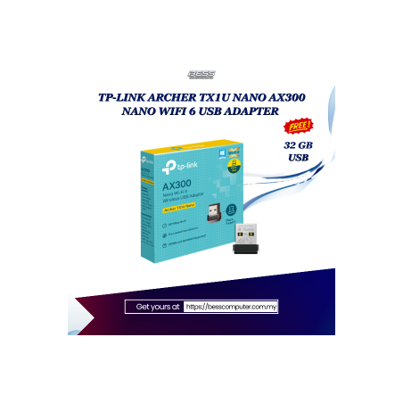 TP-LINK ARCHER TX1U NANO AX300 NANO WIFI 6 USB ADAPTER