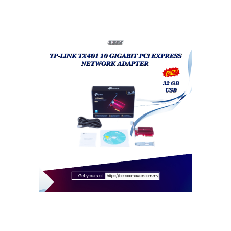 TP-LINK TX401 10 GIGABIT PCI EXPRESS NETWORK ADAPTER