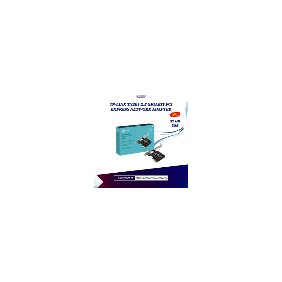 TP-LINK TX201 2.5 GIGABIT PCI EXPRESS NETWORK ADAPTER