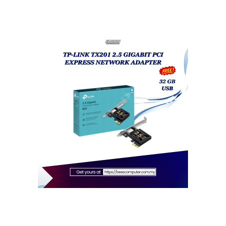 TP-LINK TX201 2.5 GIGABIT PCI EXPRESS NETWORK ADAPTER