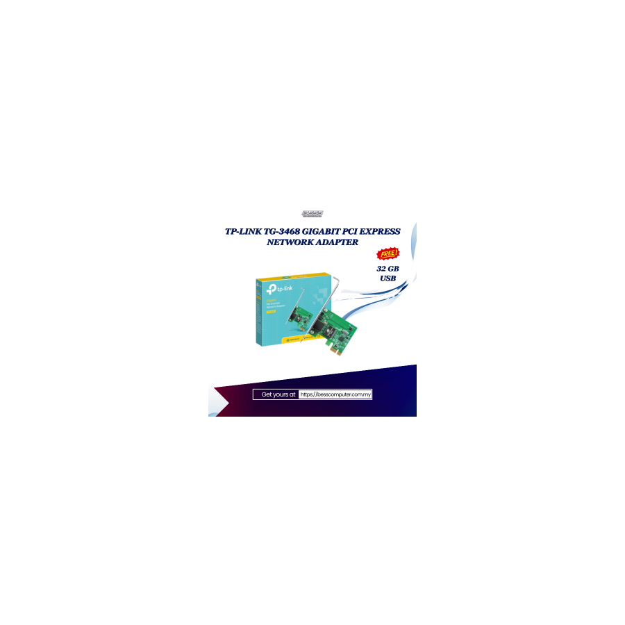TP-LINK TG-3468 GIGABIT PCI EXPRESS NETWORK ADAPTER