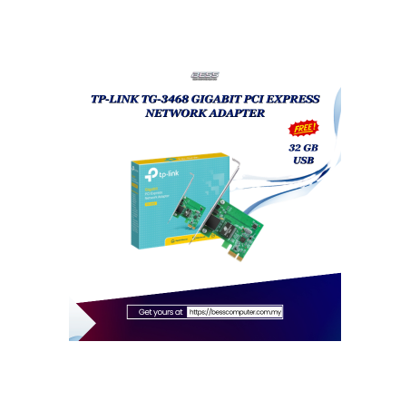 TP-LINK TG-3468 GIGABIT PCI EXPRESS NETWORK ADAPTER