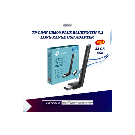 TP-LINK UB500 PLUS BLUETOOTH 5.3 LONG RANGE USB ADAPTER