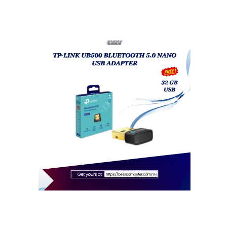 TP-LINK UB500 BLUETOOTH 5.0 NANO USB ADAPTER