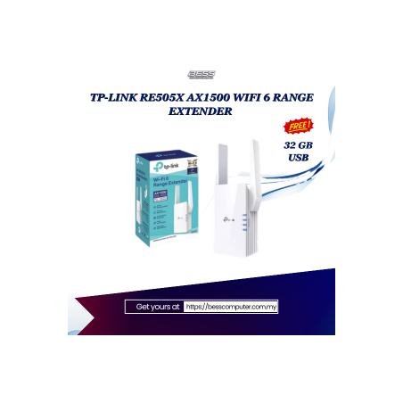 TP-LINK RE505X AX1500 WIFI 6 RANGE EXTENDER