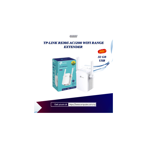 TP-LINK RE305 AC1200 WIFI RANGE EXTENDER