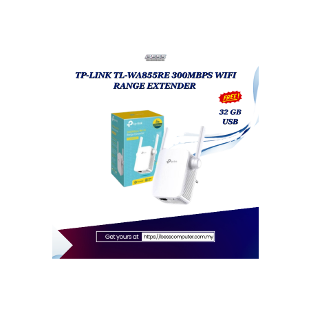 TP-LINK TL-WA855RE 300MBPS WIFI RANGE EXTENDER