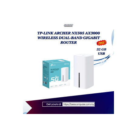 TP-LINK ARCHER NX505 AX3000 WIRELESS DUAL-BAND GIGABIT ROUTER