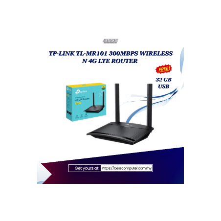 TP-LINK TL-MR101 300MBPS WIRELESS N 4G LTE ROUTER