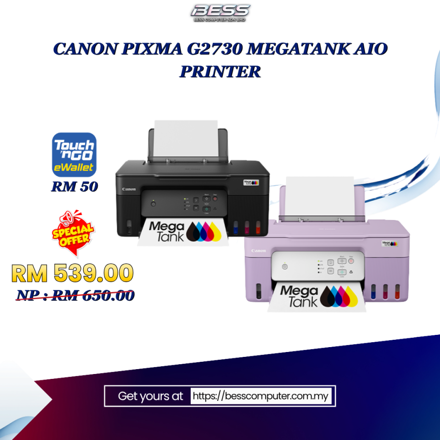 CANON PIXMA G2730 MEGATANK AIO PRINTER