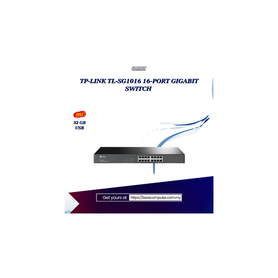 TP-LINK TL-SG1016 16-PORT GIGABIT SWITCH