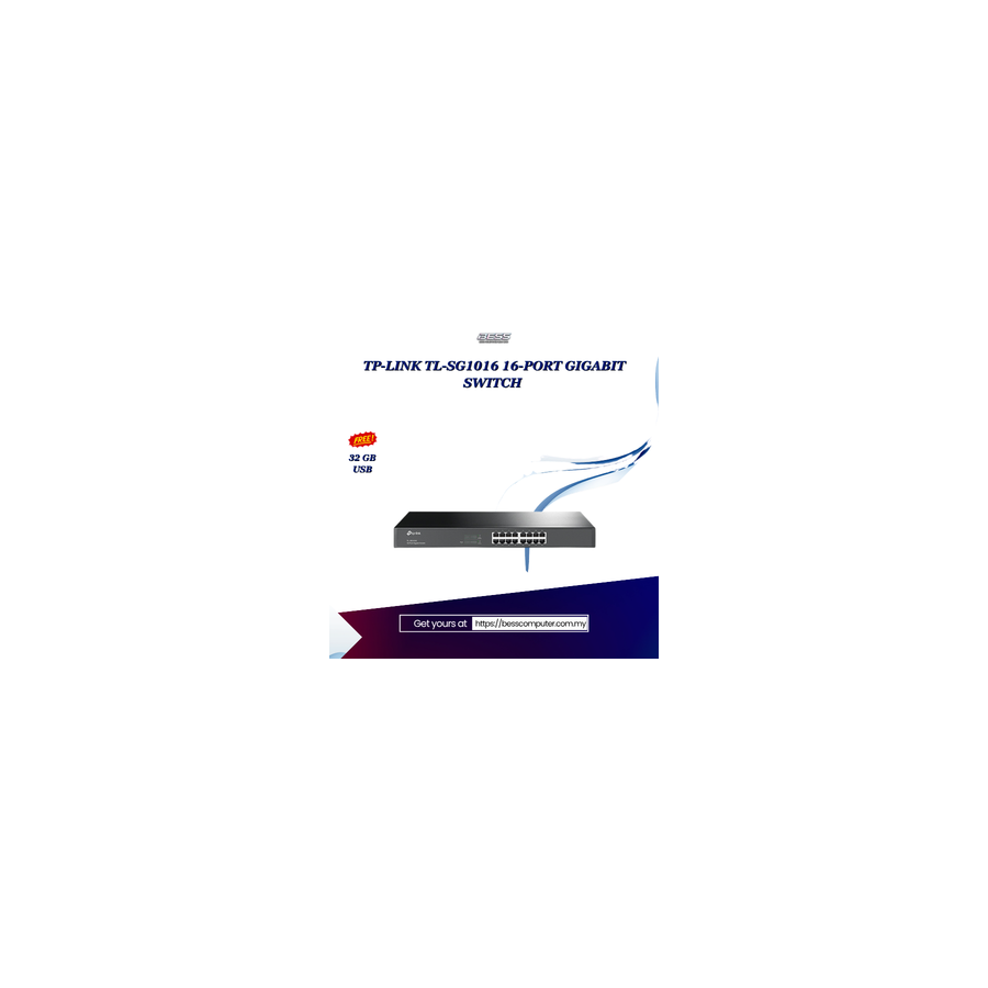 TP-LINK TL-SG1016 16-PORT GIGABIT SWITCH