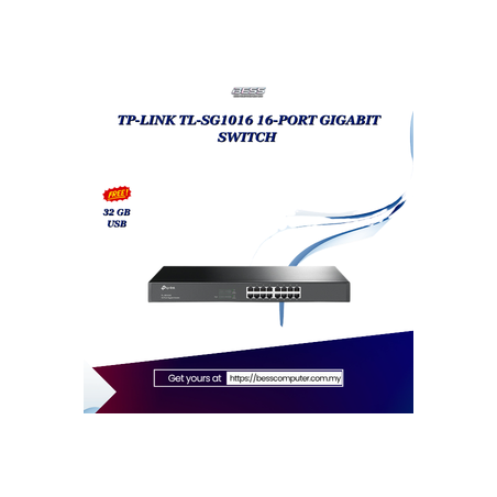 TP-LINK TL-SG1016 16-PORT GIGABIT SWITCH