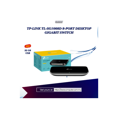 TP-LINK TL-SG1008D 8-PORT DESKTOP GIGABIT SWITCH